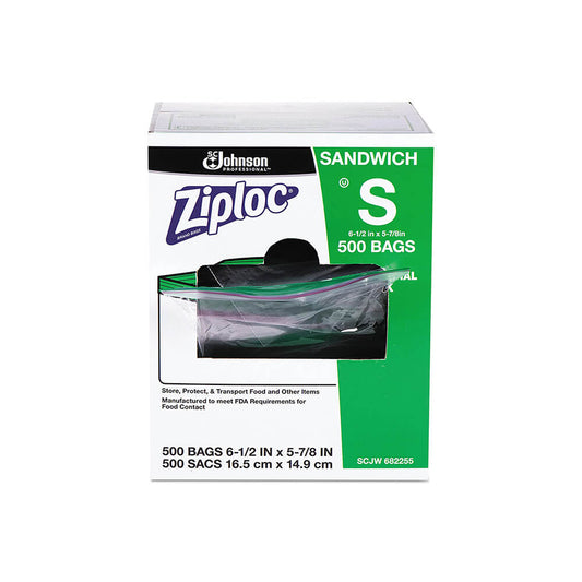 ZIPLOC SANDWICH BAGS - 500 COUNT