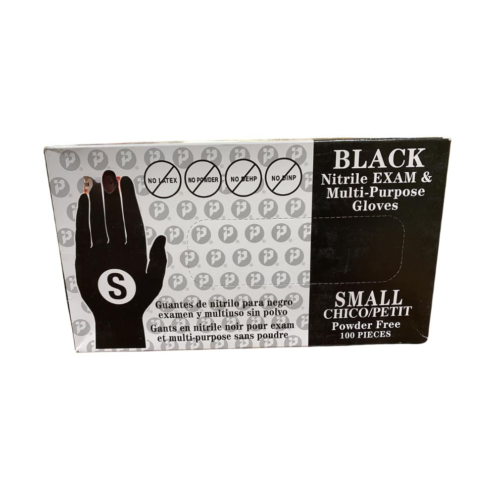 Ralston Powder-Free Black Nitrile Gloves in Rexdale