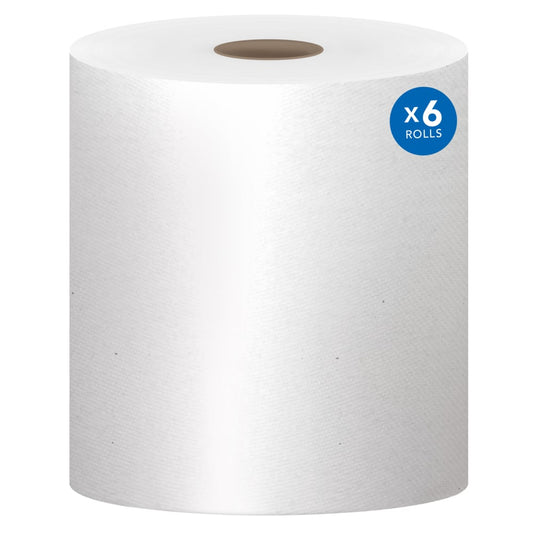 Scott® Essential Universal High Capacity Hard Roll Towel, 1 Ply, 8" x 1000', 6 Rolls/Case, 01005