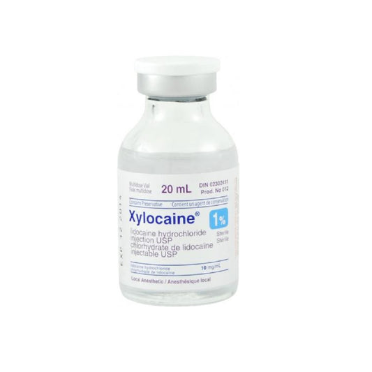 Anesthetic Local Inj Xylocaine 1% PLAIN 20ml Vial
