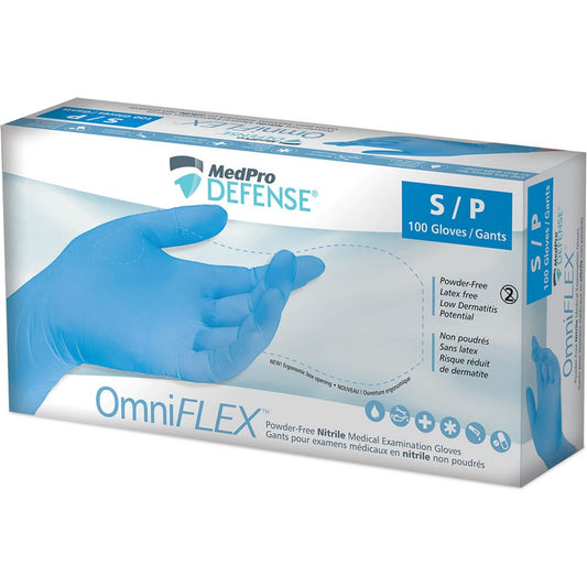MedPro Defense OmniFLEX Nitrile Powder-Free Exam Gloves