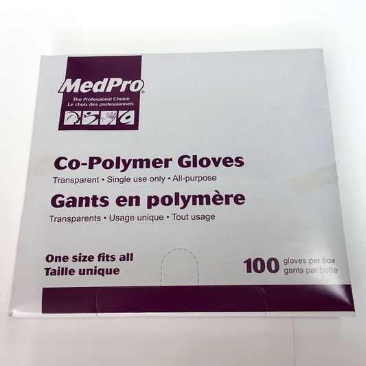 MedPro Co-Polymer Gloves, Clear