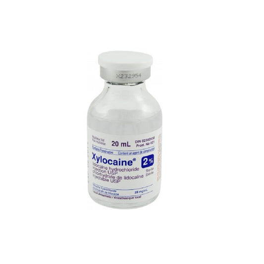 Anesthetic Local Inj Xylocaine 2% PLAIN 20ml Vial (318)