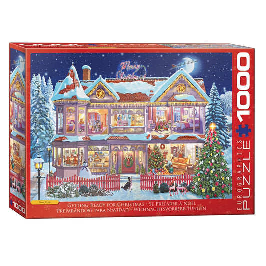 EuroGraphics Getting Ready Christmas by Steve Crisp Puzzle,1000 Pieces, 6000-0973