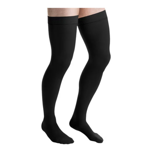 JOBST forMen 30-40 mmHg Thigh High Dot Band Compression Socks - Closed Toe