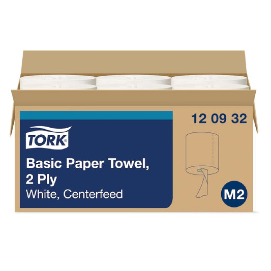 Tork® Advanced Soft Centrefeed Hand Towel, 2-Ply, White, 492.5 ft x 7.6 in, 120932