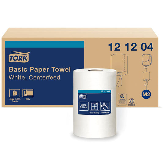 Tork® Advanced Soft Centerfeed Hand Towel, 2 Ply, White, 590 Ft.,121204