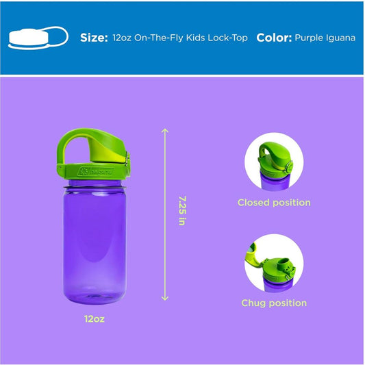 On-The-Fly Kids Sustain Purple, with Sprout Cap, 12 oz.