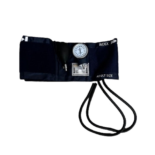 Utility Aneroid Blood Pressure Unit Adult Cuff, Latex Free Blue Nylon Cuff