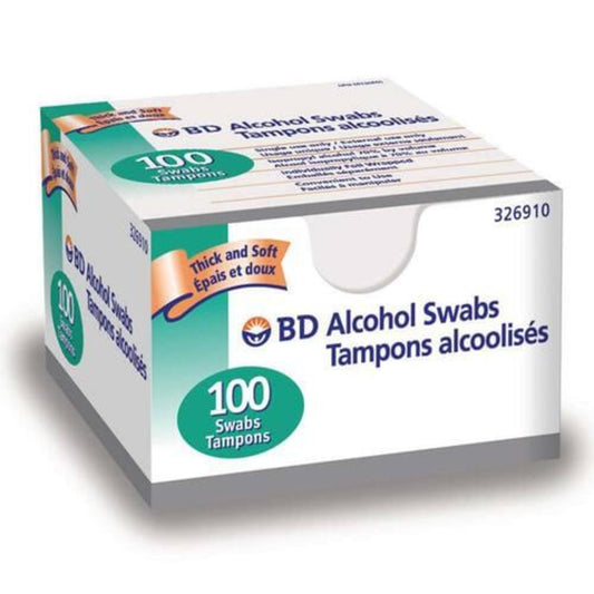 A BD Alcohol Swabs 100 piece box