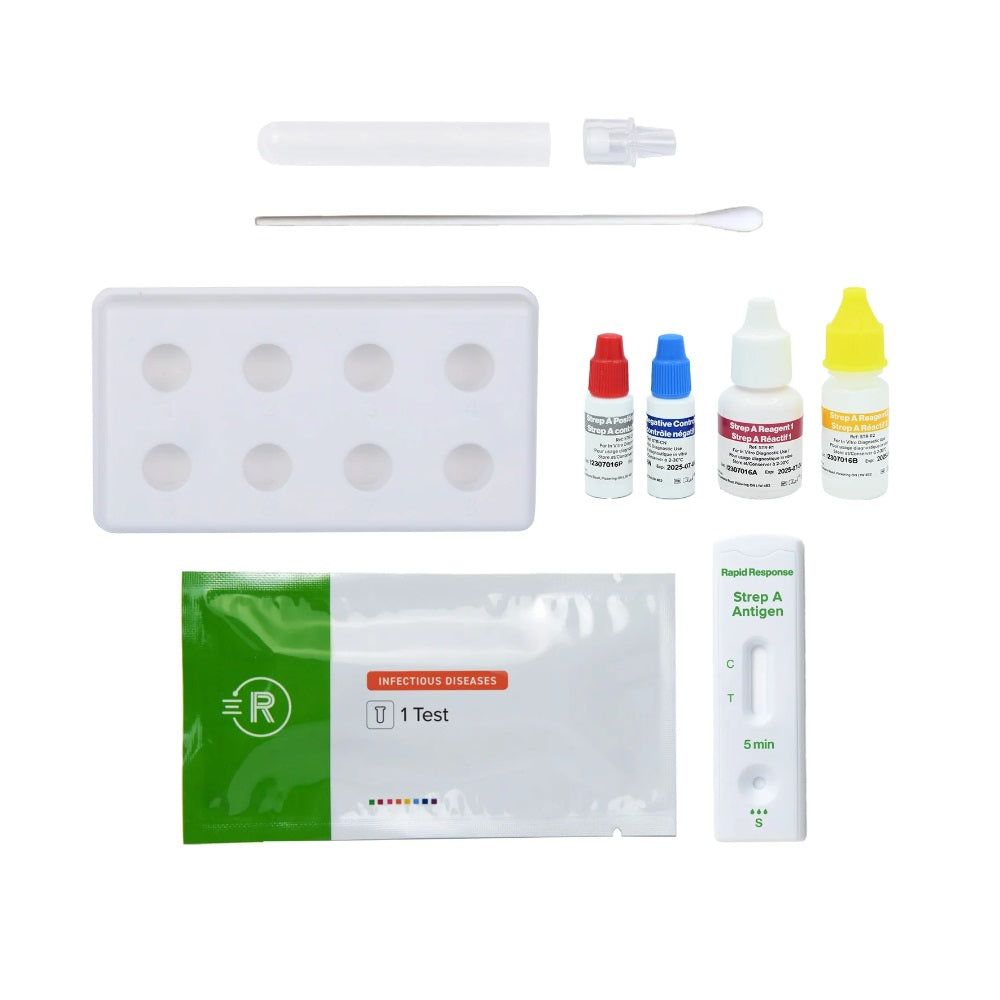 Strep A Antigen Rapid Test Cassettes, STR-15CTC20 | United Canada Inc.