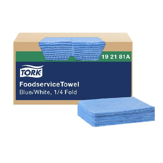 Tork® Foodservice Cleaning Towel, 1/4 Fold, 1 Ply, 240 Sheets, 192181A