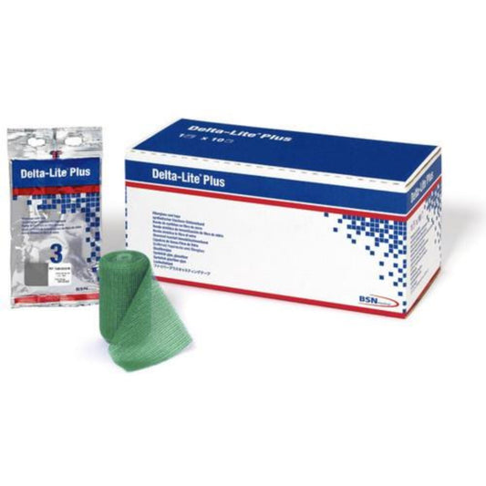 Delta-Lite Plus - Green Fiberglass Cast Tape, Box of 10 Rolls