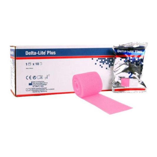 Delta-Lite Plus - Pink Fiberglass Cast Tape, Pack of 10