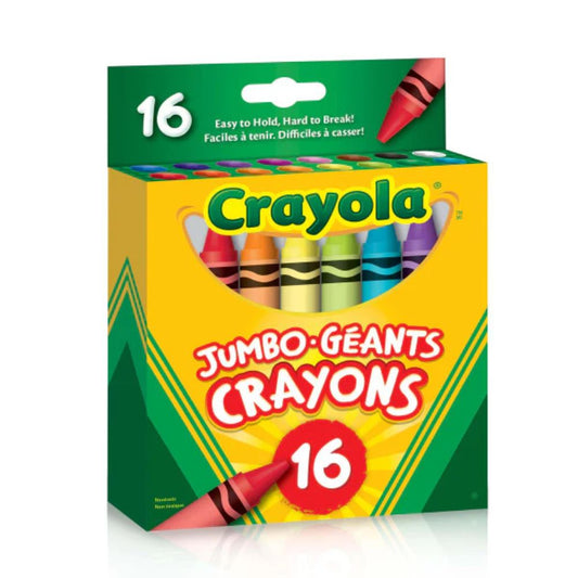 Crayola 16 Count Jumbo Crayons - Case of 12 Boxes