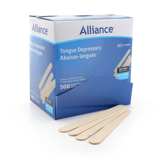 Alliance 6" Non-Sterile Tongue Depressor - Adult/Senior