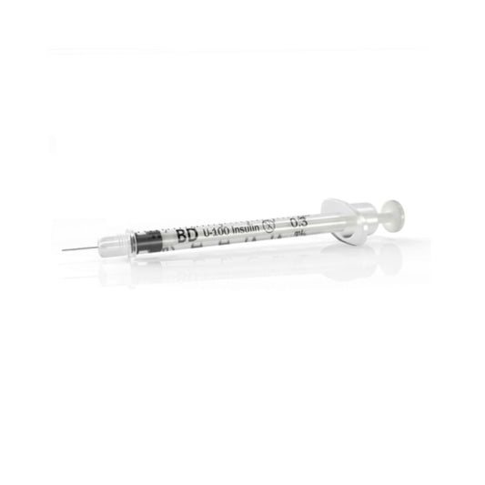 1mL, BD Ultra-Fine™ Insulin Syringe, 30 G x 12.7 mm - Case of 500
