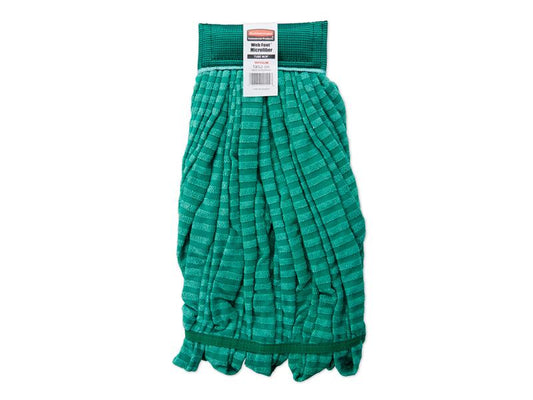 Rubbermaid 20 OZ Microfiber Tube Wet Mop, 5" Headband, Green