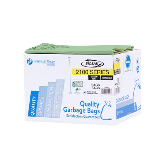 BIOSAK® 100% Compostable Green Bags - 2100 Series