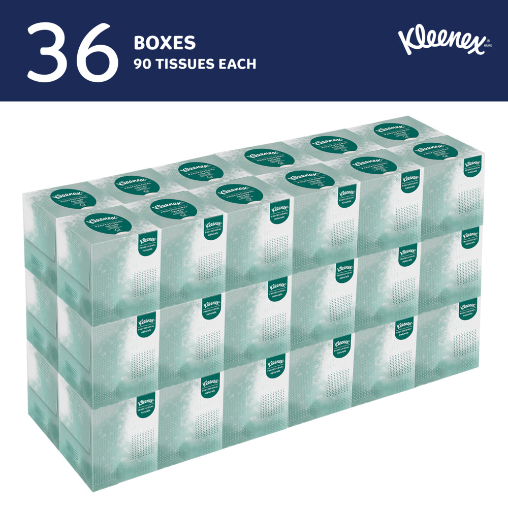 Kleenex® Professional Naturals Facial Tissue, 2 Ply, 36 Boxes