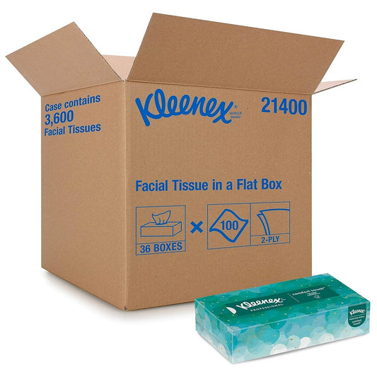 Kleenex® Professional Facial Tissue, 2-Ply, White - 21400