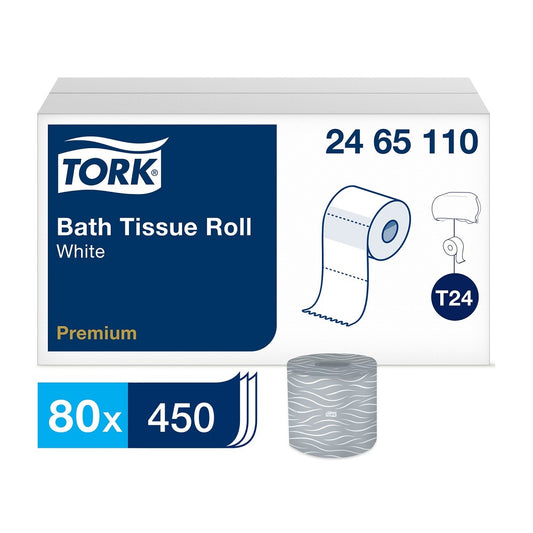 Tork® Premium Bath Tissue Roll, 2Ply, White, 2465110