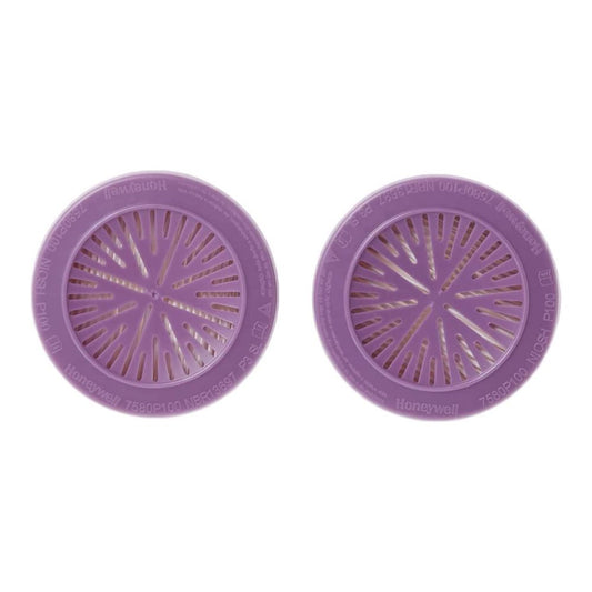 Honeywell Cartridge Filters North P100 Particulate for Air Purifying Respirators, Pack of 2 - 7580P100