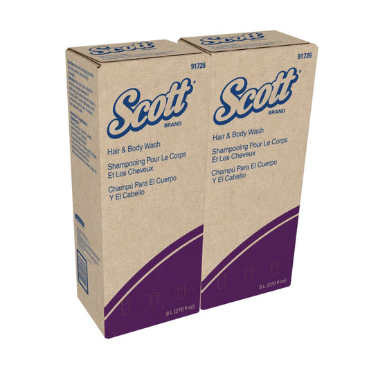Scott Hair And Body Wash Citrus Yell, 8L, 91726 - Case of 2