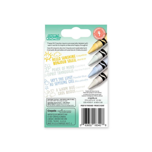 Crayola 8 Count Crayons Colours of Kindness - Case of 24 Boxes