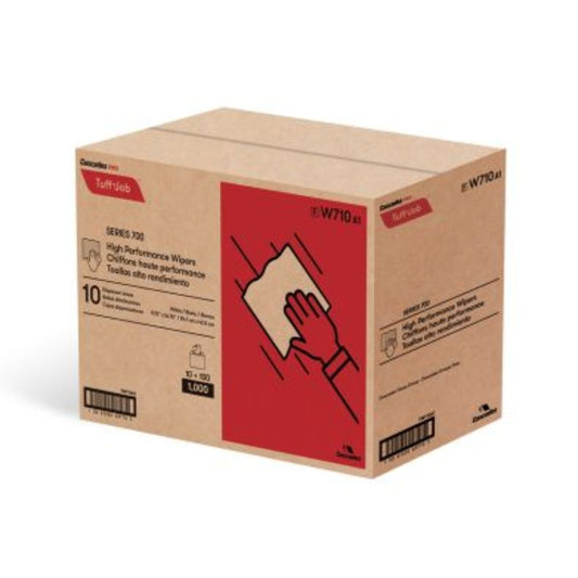 Cascades PRO Tuff-Job Interfold Wipers, 1-Ply, 100 sheets, W710 - Box of 10
