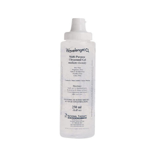 Wavelength Multi-Purpose Ultrasound Gel, 250 mL - Medium Viscosity