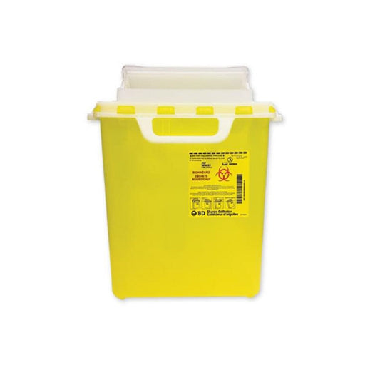 11.3L BD Sharps Collector Canada, Yellow, with Horizontal Entry, 303051