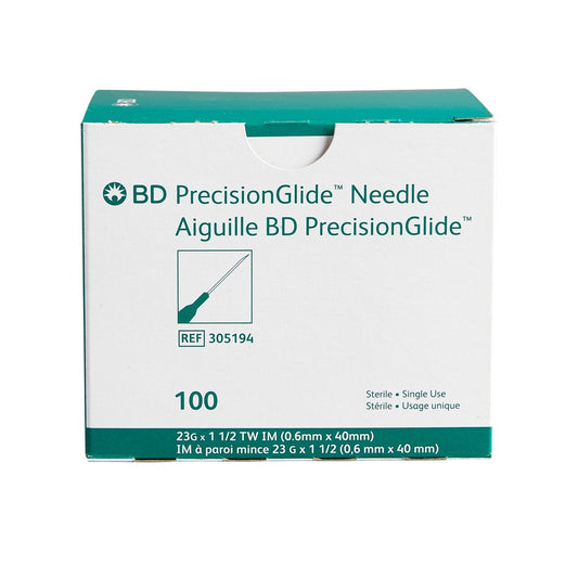 BD™ PrecisionGlide™ Thin Wall Sterile Needles 23G X 1½" - 305194