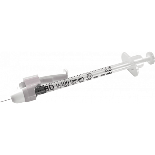 BD SafetyGlide™ Insulin Syringes With Needle 29G x 1/2" - 305932