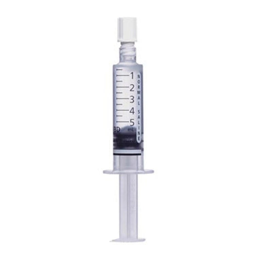 BD PosiFlush™ Normal Saline Syringe, 5 ml,  Concentric, 306545