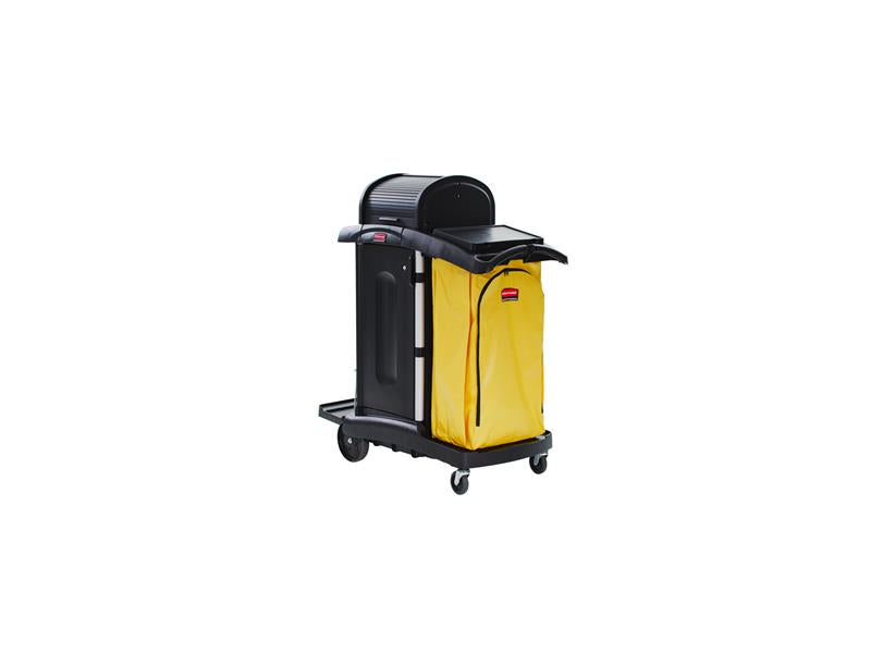 34-Gallon Vinyl Bag for High-Capacity Janitorial Cleaning Carts, Yellow, 1