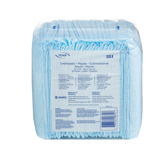 TENA® Regular Underpad, 23"x24", Light Absorbency- 351