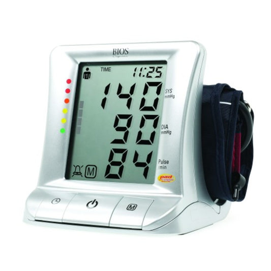 A BIOS Diagnostics Large Screen Automatic Blood Pressure Monitor with cuff