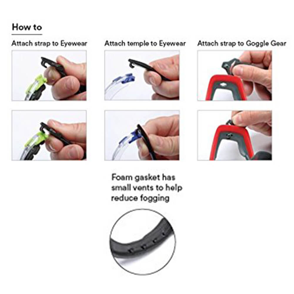 3m goggle gear 3M Goggle Gear 500-Series - Clear Anti-Fog Lens