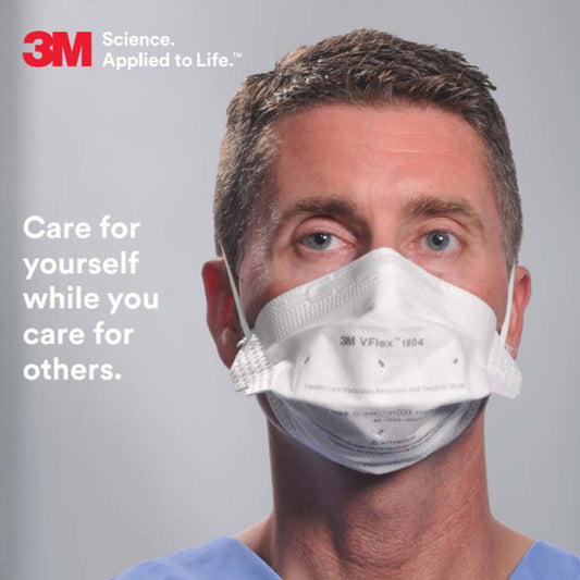 3M Vflex Healthcare Particulate Respirator And Surgical Mask 1804, N95