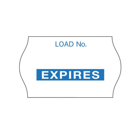 Comply™ Sterilization Load Label, Expires Format, 0.63" x 1"- Blue