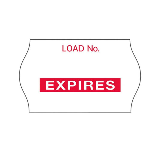Comply™ Sterilization Load Label, Expires Format, 0.63" x 1"- Red