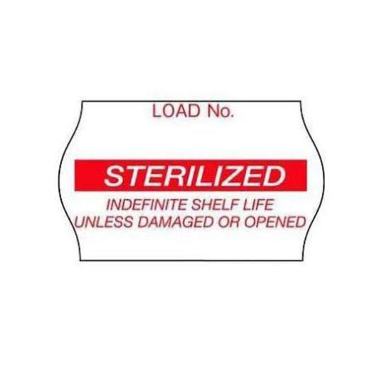 Comply™ Record Label Showing Sterilized Date - Red