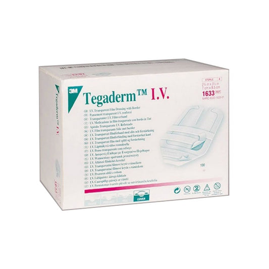 Tegaderm™ I.V. Transparent Film Dressing, Sterile, Adult, 3.5" x 4.25"