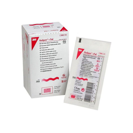 3M™ Medipore™ Soft Cloth Surgical Tape - 2-3/8" x 4" (6 cm x 10 cm)