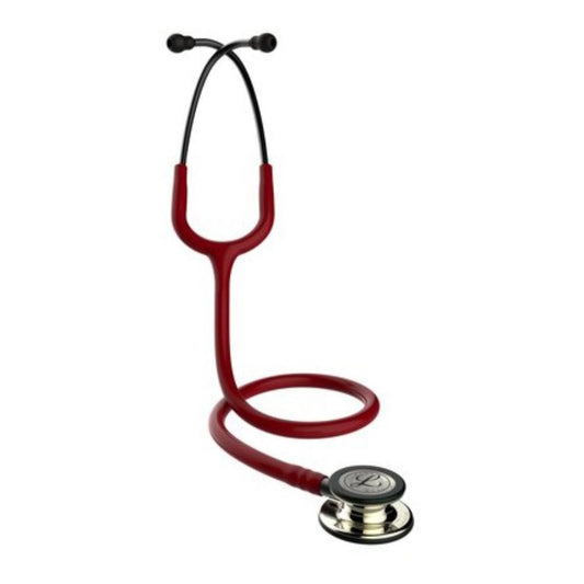 Littmann® Classic III™ Stethoscope, Champagne Chestpiece, 27" Tube - Burgundy