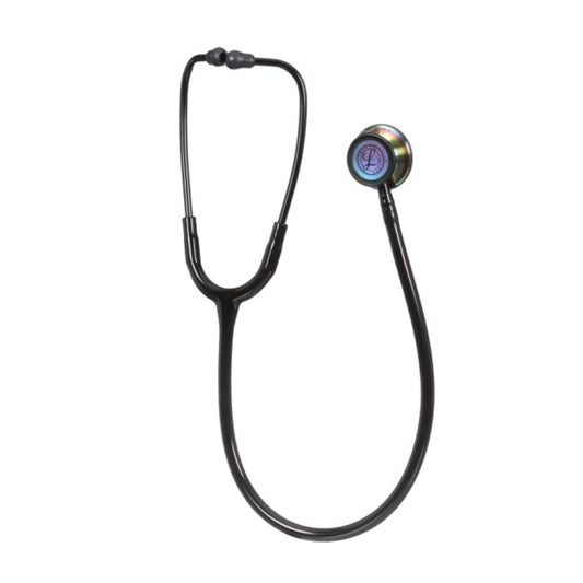Littmann® Classic III™ Stethoscope, Rainbow Finish Chestpiece, 27" Tube - Black