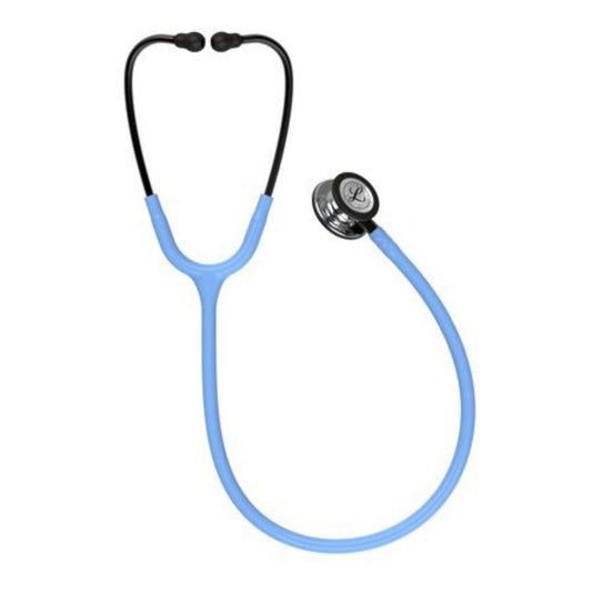 Littmann® Classic III™ Monitoring Stethoscope, Mirror Chestpiece, Smoke Stem 27" Tube - Ceil Blue