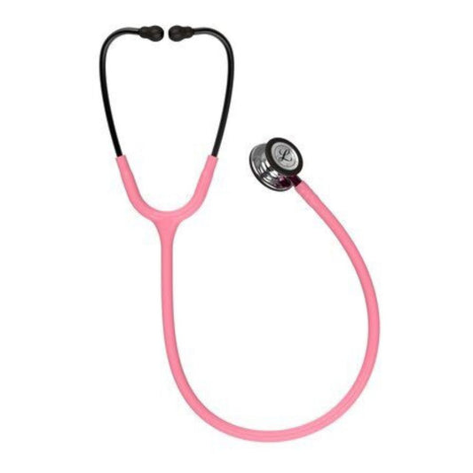 Littmann® Classic III™ Monitoring Stethoscope, Mirror Chestpiece, Pink Stem 27" Tube - Pearl Pink