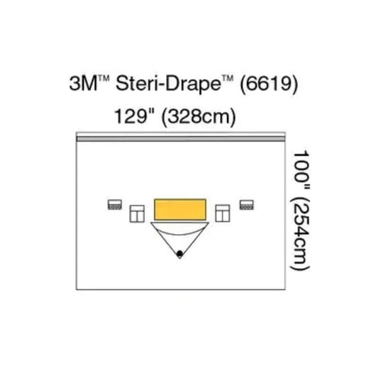 3M™ Steri-Drape™ Isolation Drape with Ioban™ 2 Incise Film and Pouch, 125" x 83"